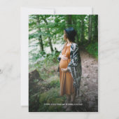 Woodland Animals Adventure wacht op douchefoto Kaart (Achterkant)