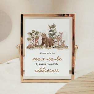 Woodland Animals Adventure wacht op een envelop Poster