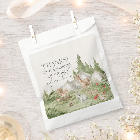 Woodland Animals Adventure wacht op favoriete Stic Bedankzakje (Geknipt)