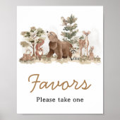 Woodland Animals Adventure wacht op gunsten Poster (Voorkant)