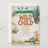 Woodland Animals Any Age Verjaardag Kaart (Voorkant)