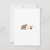 Woodland Animals Autumn Herfst Baby shower Kaart (Achterkant)