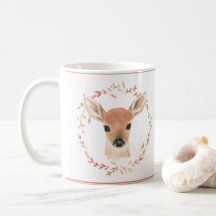 Woodland Animals Baby Deer Waterverf Cute Sweet