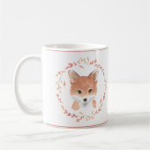 Woodland Animals Baby Fox Waterverf Cute Sweet Koffiemok (Links)