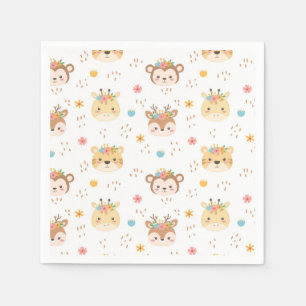 Woodland Animals Baby Giraffe Servet