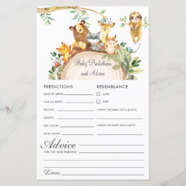 Woodland Animals Baby Predics & Advice Shower
