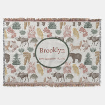 Woodland Animals Baby – Rustieke Beren, vossen, ui