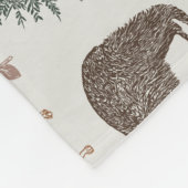 Woodland Animals Baby – Rustieke Beren, vossen, ui Fleece Deken (Hoek)