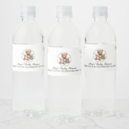 Woodland Animals Baby shower 1e verjaardagsgunst Waterfles Etiket