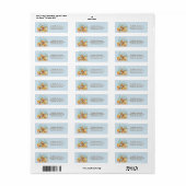 Woodland Animals Baby shower Adres Label (Full Sheet)
