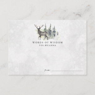 Woodland Animals Baby shower advies Kaarten