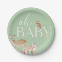 Woodland Animals Baby shower, Baby Boy, Baby Meisj