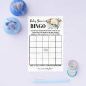 Woodland Animals Baby shower Bingo Game Kaart (Enkel)
