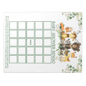 Woodland Animals Baby Shower Bingo Sheets Notitieblok (Voorkant)