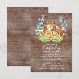 Woodland Animals Baby shower Boek voor Baby Kaart