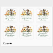 Woodland Animals Baby shower Bookplate Labels (Vel)