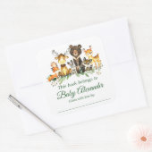 Woodland Animals Baby shower Bookplate Labels (Envelop)