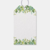 Woodland Animals Baby shower Bos Boy Favor Cadeaulabel (Achterkant)