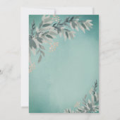 Woodland Animals Baby shower Boy Invitation Kaart (Achterkant)