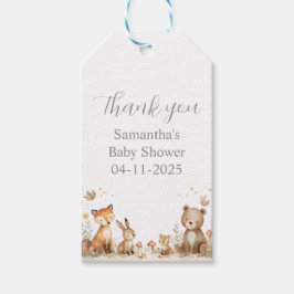 Woodland Animals Baby Shower Cadeaulabel