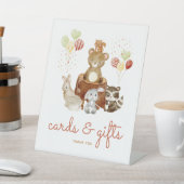 Woodland Animals Baby shower Cadeaus en Kaarten Reclamebord Met Voetstuk (Insitu)