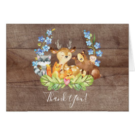 Woodland Animals Baby shower Dank je wel