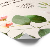 Woodland Animals Baby shower Diaper Raffle Sign Poster (Hoek)