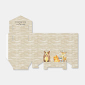 Woodland Animals Baby shower Favor Bedankdoosjes (Uitgevouwen)