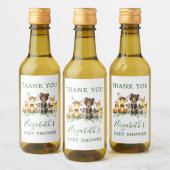Woodland Animals Baby shower Favor Labels Wijn Etiket (Flessen)
