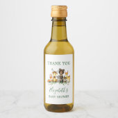 Woodland Animals Baby shower Favor Labels Wijn Etiket (Voorkant)