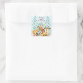 Woodland Animals Baby shower Favor Sticker (Tas)