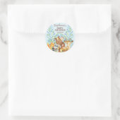 Woodland Animals Baby shower Favor Sticker (Tas)
