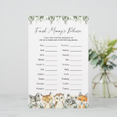 Woodland Animals Baby shower Finish Mam's Phrase (Staand voorkant)