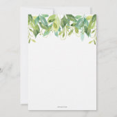 Woodland Animals Baby shower Forest Boy Neutral Bedankkaart (Achterkant)