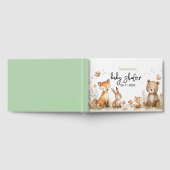 Woodland animals baby shower gender neutral gastenboek (Volledig)