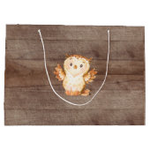 Woodland Animals Baby shower Gift Bag Groot Cadeauzakje (Achterkant)