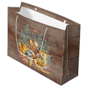 Woodland Animals Baby shower Gift Bag Groot Cadeauzakje