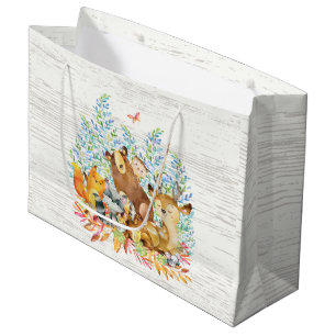Woodland Animals Baby shower Gift Bag Groot Cadeauzakje