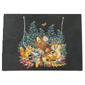 Woodland Animals Baby shower Gift Bag Large Cadeautasje (Voorkant)