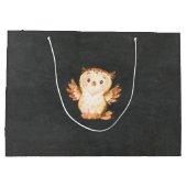 Woodland Animals Baby shower Gift Bag Large Cadeautasje (Achterkant)