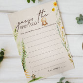 Woodland Animals Baby shower Guess Baby Voedsel Sp Flyer