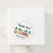 Woodland Animals Baby shower Hartelijk dank Bedankjes Labels (In situ)