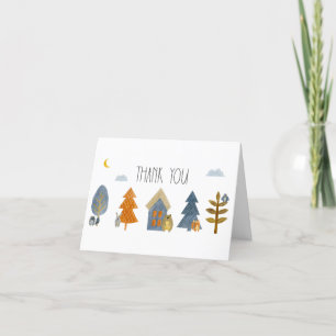Woodland Animals Baby shower Hartelijk dank Bedankkaart