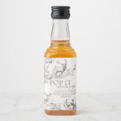 Woodland Animals Baby shower Hartelijk dank Likeurfles Etiket (Voorkant)