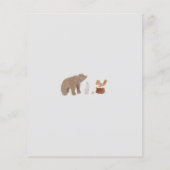 Woodland Animals Baby shower Invitation (Achterkant)