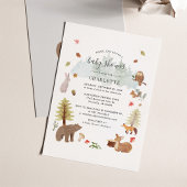 Woodland Animals Baby shower Invitation Flyer