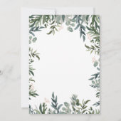 Woodland Animals Baby shower Invitation Kaart (Achterkant)