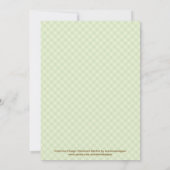 Woodland Animals Baby shower Invitation Kaart (Achterkant)