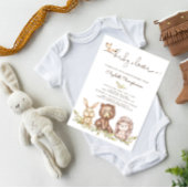 Woodland Animals Baby shower Invitation Kaart