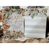 Woodland Animals Baby shower Invitation Kaart